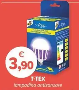 Il Tulipano T-TEX lampadina antizanzare offerta