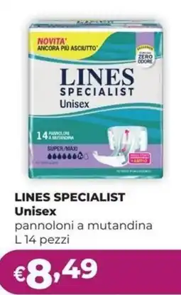 La Saponeria Lines Specialist pannoloni a mutandina offerta