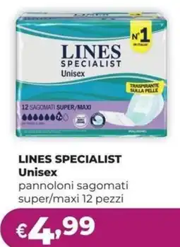 La Saponeria Lines Specialist pannoloni sagomati super/maxi offerta