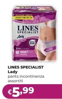 La Saponeria Lines specialist lady pants incontinenza offerta