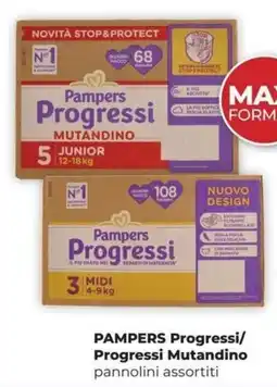La Saponeria Pampers Progressi pannolini assortiti offerta