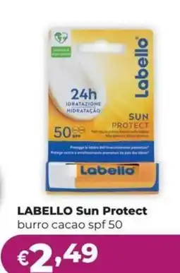 La Saponeria Labello Sun Protect burro cacao spf 50 offerta