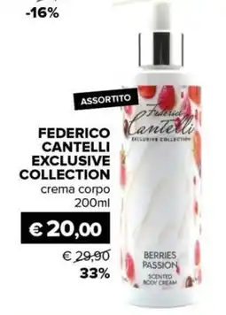 Il Tulipano Federico Cantelli Exclusive Collection crema corpo offerta