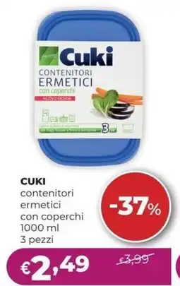 La Saponeria Cuki contenitori ermetici con coperchi offerta