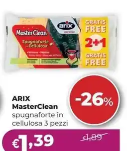 La Saponeria Arix MasterClean spugna forte in cellulosa offerta