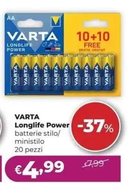 La Saponeria VARTA Longlife Power batterie offerta