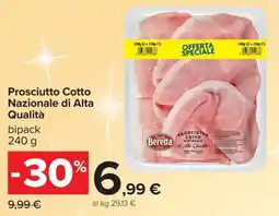 Carrefour Iper Prosciutto Cotto Nazionale di Alta Qualità Beretta offerta