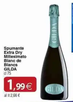 Docks Cash&Carry Spumante Extra Dry Millesimato Blanc de Blancs Gilda offerta