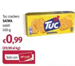 Futura Supermercati Tuc crackers SAIWA salati offerta