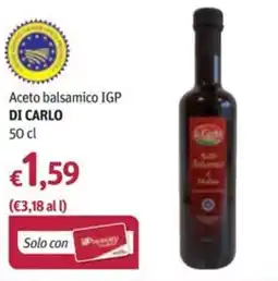 Futura Supermercati Aceto balsamico IGP DI CARLO offerta