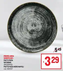 Metro Piatto pizza nero napoli offerta