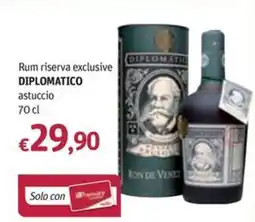Futura Supermercati Rum riserva exclusive Diplomatico offerta