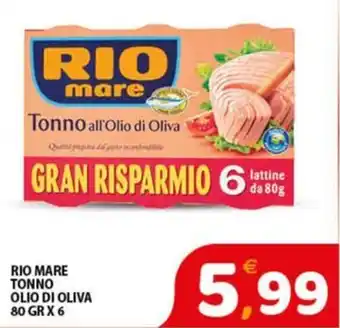 Premium Supermercati Rio mare Tonno all'Olio di Oliva offerta