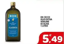 Il Centro Superstore De Cecco olio extra vergine di oliva classico offerta