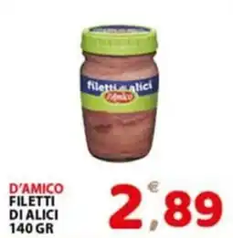 Premium Supermercati Filetti di alici D'Amico offerta