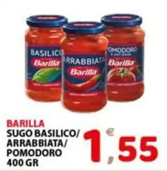 Premium Supermercati Barilla sugo basilico/arrabbiata/pomodoro offerta