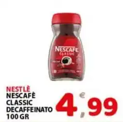 Premium Supermercati Nescafé Classic decaffeinato offerta