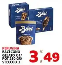 Premium Supermercati Perugina Baci cono gelato offerta