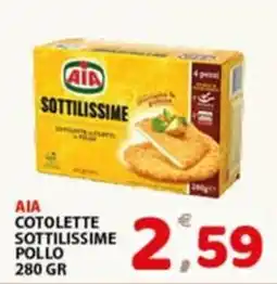 Premium Supermercati Aia cotolette sottillissime pollo offerta