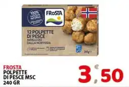 Premium Supermercati Frosta polpette di pesce msc offerta