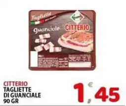 Il Centro Superstore Tagliette di guanciale Citterio offerta