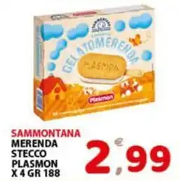 Premium Supermercati Sammontana merenda stecco plasmon offerta