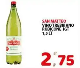 Premium Supermercati San Matteo Vino Trebbiano Rubicone IGT offerta
