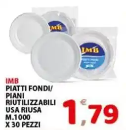 Premium Supermercati IMB piatti fondi/piani riutilizzabili offerta
