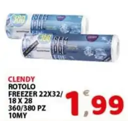 Premium Supermercati Clendy rotolo freezer offerta