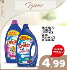 Premium Supermercati Bio Presto liquido lavatrice offerta