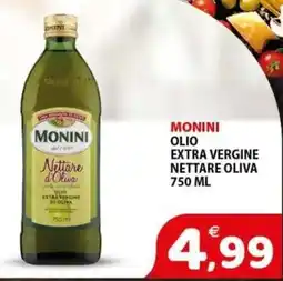 Il Centro Superstore Monini olio extra vergine nettare oliva offerta