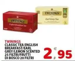 Il Centro Superstore Twinings classic tea english breakfast/earl grey/lemon scented offerta