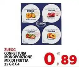 Il Centro Superstore Zuegg confettura monoporzione mix di frutta offerta