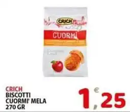 Il Centro Superstore Crich biscotti cuormi mela offerta