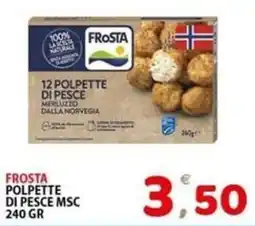 Il Centro Superstore Frosta polpette di pesce msc offerta