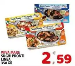 Il Centro Superstore Wiva Mare sughi pronti linea offerta
