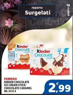 Il Centro Superstore Ferrero Kinder Chocolate Ice Cream Stick offerta