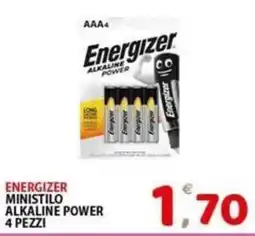 Il Centro Superstore Energizer ministilo alkaline power offerta
