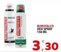 Il Centro Superstore Borotalco deo spray offerta
