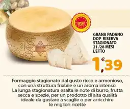 Mio Market Grana padano dop riserva stagionato 21/28 mesi offerta