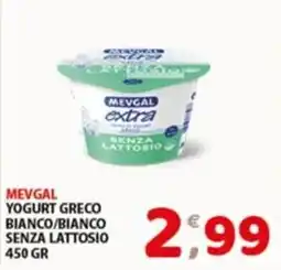 Mio Market Mevgal yogurt greco bianco/bianco senza lattosio offerta