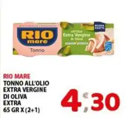 Mio Market Rio mare Tonno all'olio extra vergine di oliva extra offerta