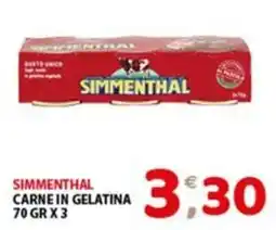 Mio Market Simmenthal carne in gelatina offerta