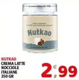 Mio Market Nutkao crema latte nocciole italiane offerta