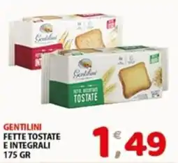 Mio Market Gentilini fette tostate e integrali offerta