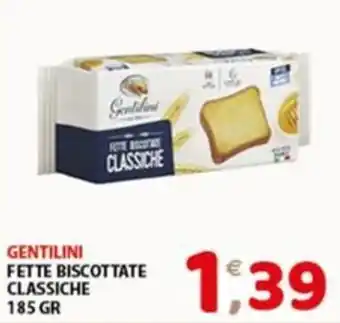 Mio Market Gentilini fette biscottate classiche offerta