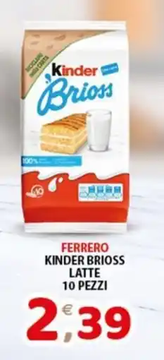 Mio Market Ferrero Kinder Brioss Latte offerta