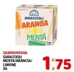 Mio Market Sammontana ghiaccioli menta/arancia/limone offerta