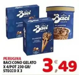 Mio Market Perugina Baci cono gelato offerta