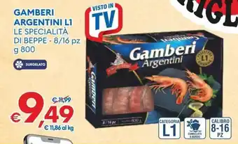 Gamberi argentini l1 le specialità di beppe